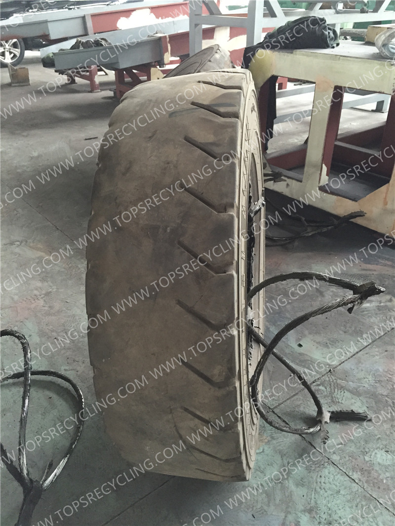 Mechanical Double Hook Waste Tire Debeading Machine